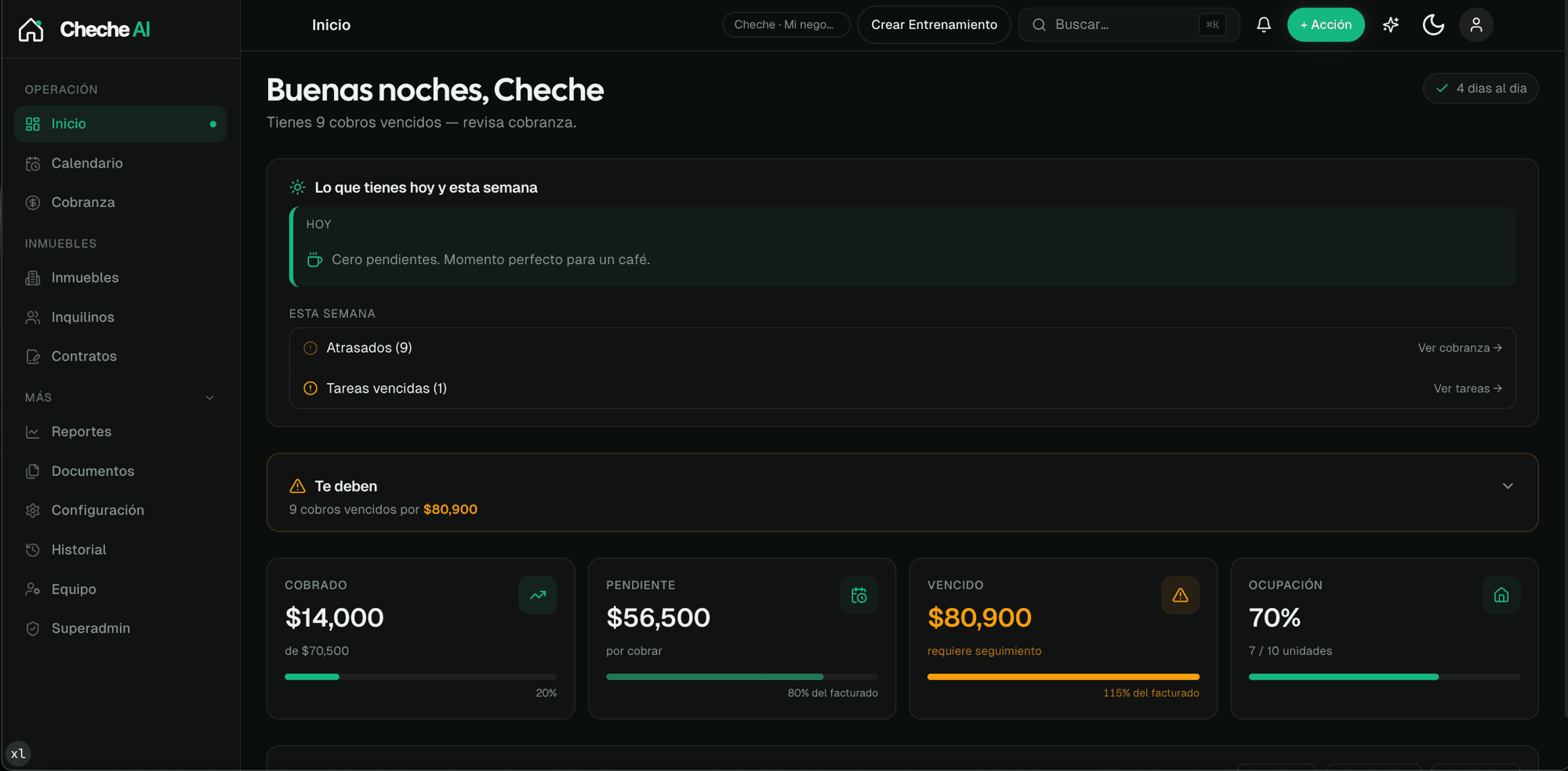 Cheche AI — Dashboard